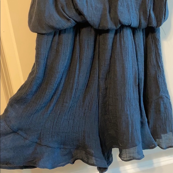 Navy Blue romper with cutout back - Picture 2 of 4